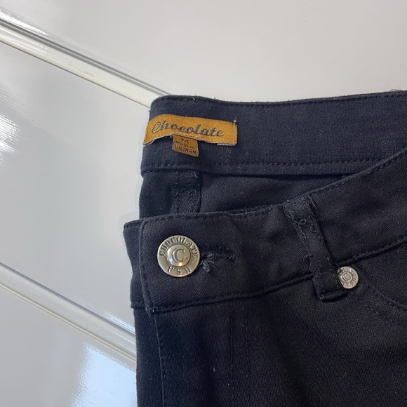 Chocolate Black Skinny Pants - Picture 2 of 5